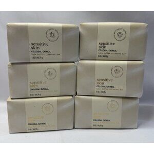 Bath & Body Works Sensitive Skin Colloidal Oatmeal Shea Cleansing Bar Soap x6